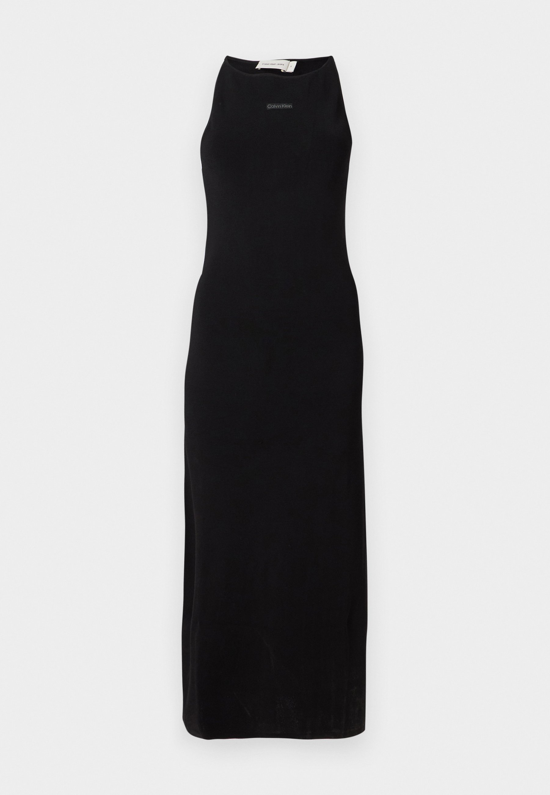 Calvin Klein Jeans PLACED LONG DRESS - Maxi šaty - black