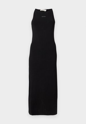 Calvin Klein Jeans PLACED LONG DRESS - Velika haljina - black