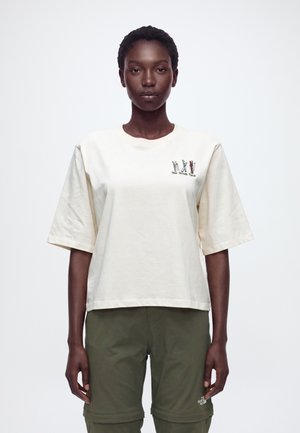 The North Face, SKI EMBRO BOXY SHORT SLEEVE TEE  - T-shirt de sport - white dune