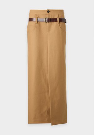 Dsquared2, LOW BELT CANADIAN SKIRT - Jupe longue - camel