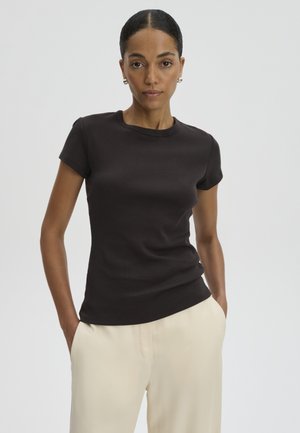 someday., SOMEDAY. KURZARMSHIRT KLEOH - T-shirt basic - dark truffle