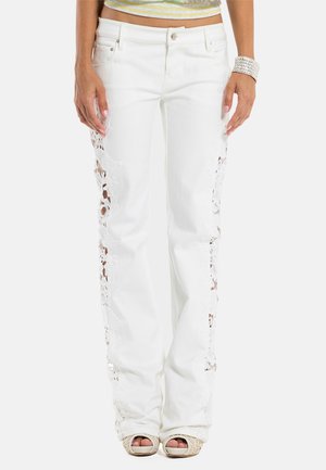 Jaded London COOPER - Bootcut-teksad - white