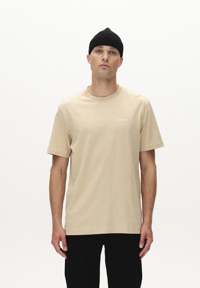 Gabba DUNE LOGO SS - Triko s potiskem - light sand