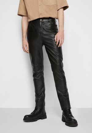 Leren broek - black