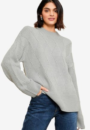 Friends Like These DIAMOND CABLE - Pulover - grey