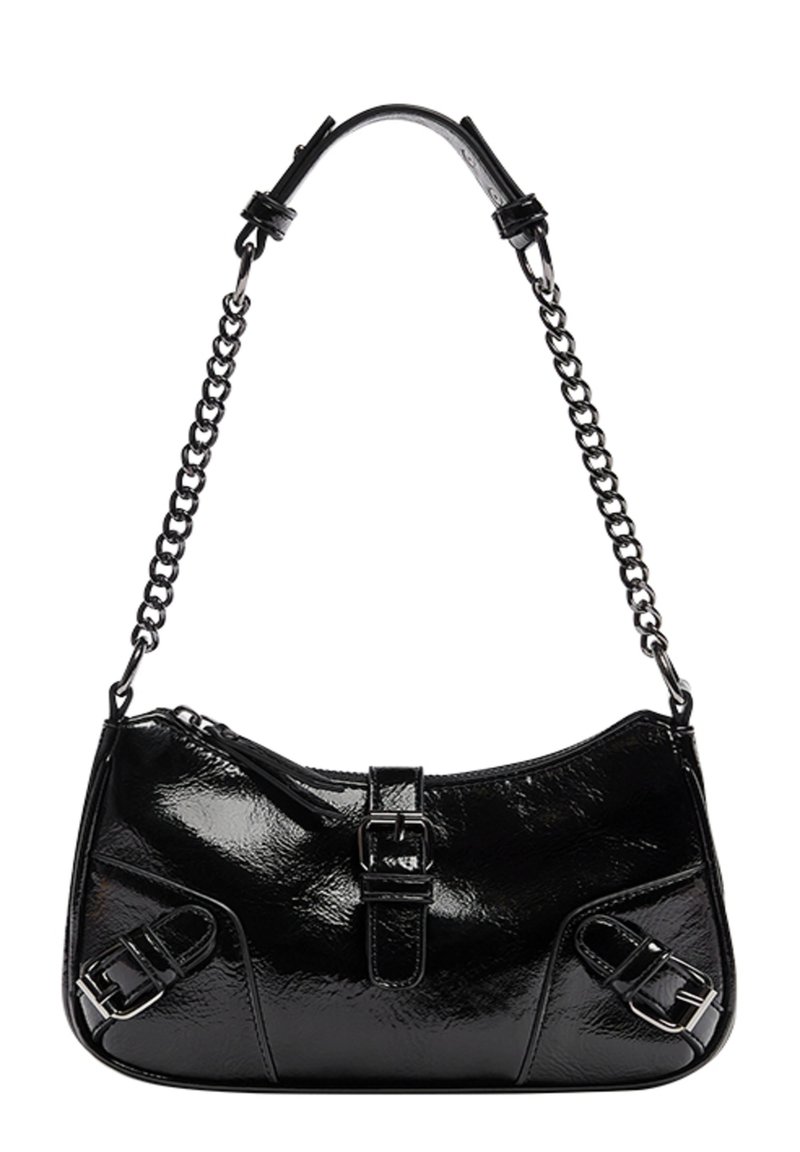 PULL&BEAR CHAIN SHOULDER Handtas black/zwart Zalando.nl