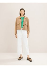 TOM TAILOR T-Shirt print - green navy heart design