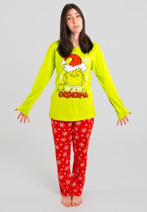 United Labels, THE GRINCH SET LANGARM - Pigiama - grün rot