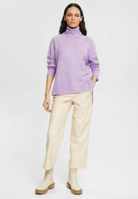 Esprit ROLLKRAGEN IN MOULINÉ - Jumper - lilac
