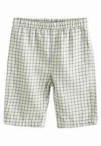 Next WIDE LEG SET - REGULAR FIT - Tygbyxor - white grid print