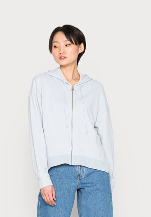 JACKET HOODED SLIT AT SIDESEAM - Zip-up sweatshirt - morning dew
