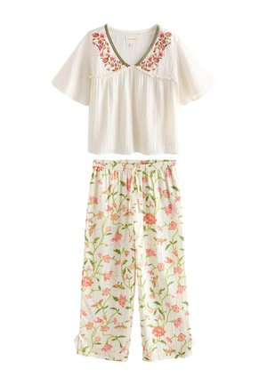 Laura Ashley, DOBBY  SET - Pyjama set - ecru pink floral