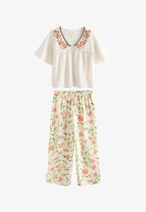 Laura Ashley, DOBBY SET - Nachtwäsche Set - ecru pink floral