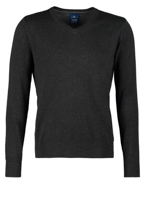 Maglione - mottled dark grey