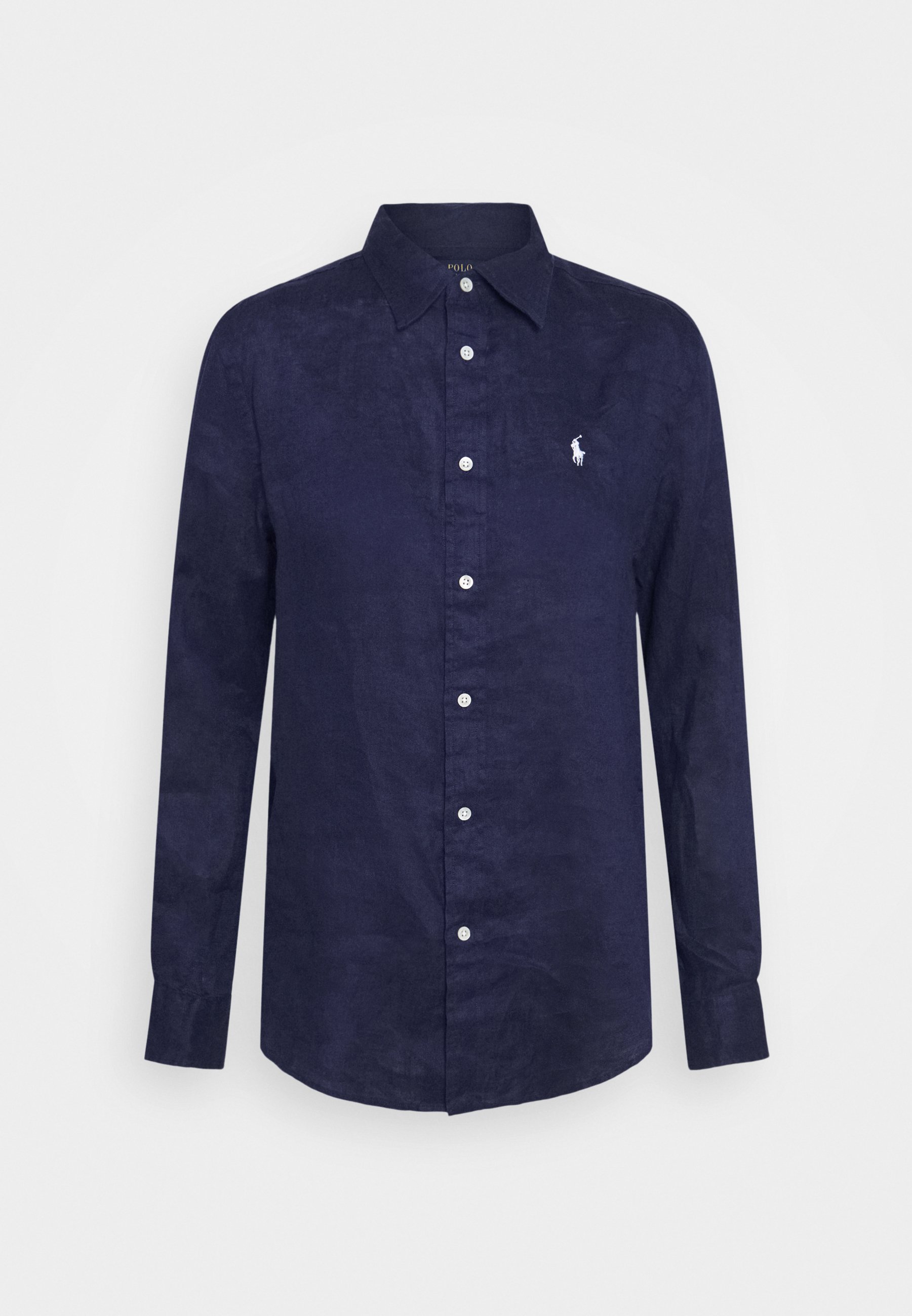 navy blue polo button down
