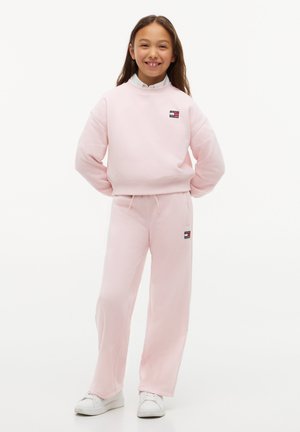 Tommy Hilfiger, HERITAGE FLAG SWEATPANTS UNISEX - Træningsbukser - whimsy pink