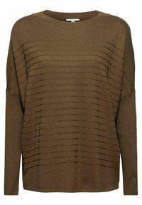 Esprit Stickad tröja - metallic green