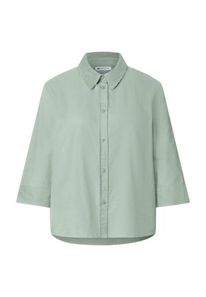 Street One, 3/4 SLEEVE SHIRT BLOUSE WITH CORDUROY MIX - Overhemdblouse - eucalyptus green
