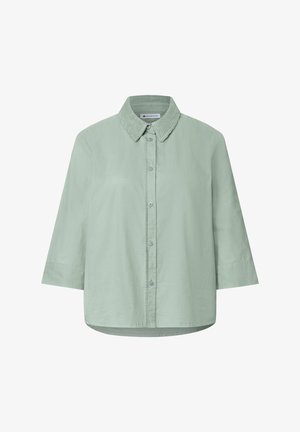 Street One, 3/4 SLEEVE SHIRT BLOUSE WITH CORDUROY MIX - Chemisier - eucalyptus green
