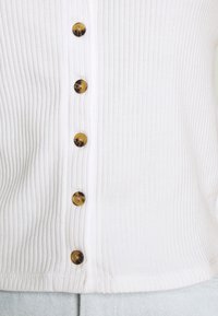 Monki QUINNY TOP 2 PACK - T-shirt estampada - yellow medium dusty/white