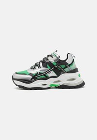 TRIPLET HOLLOW  - Sneakers low - black/silver/green