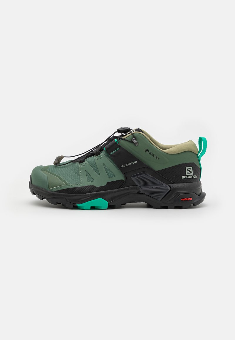 Salomon X ULTRA 4 GORE TEX W - Sapatos de caminhada - duck green/black/mint leaf