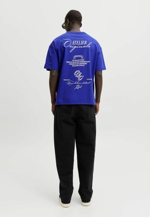 Jack & Jones T-SHIRT T-SHIRT - T-shirt imprimé - bluing