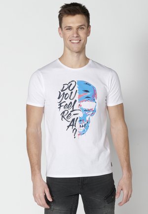 Koroshi SHORT SLEEVE  - Print T-shirt - blanco   white
