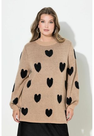 PULLOVER BEQUEME PASSFORM HERZEN - Trui - dark cement