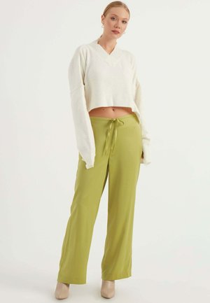 Stoffhose - green