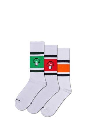 3-PACK MUSHROOM - Sokken - white
