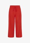 KAMILIA CROPPED WIDE - Pantalon classique - poppy red