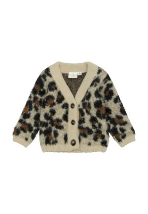 Neuletakki - feather gray aop