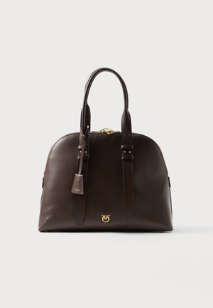 BOWLING BAG - Geantă de mână - marrone castano/gold-coloured