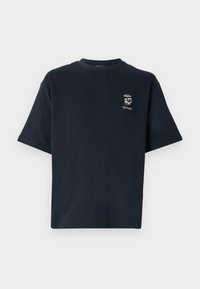 SLHLOOSEOSCAR GRAPHIC O NECK TEE - Print T-shirt - sky captain