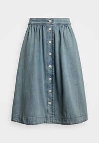 Lauren Ralph Lauren Petite 2X1 DENIM SKIRT - Suknja od trapera - alicia wash