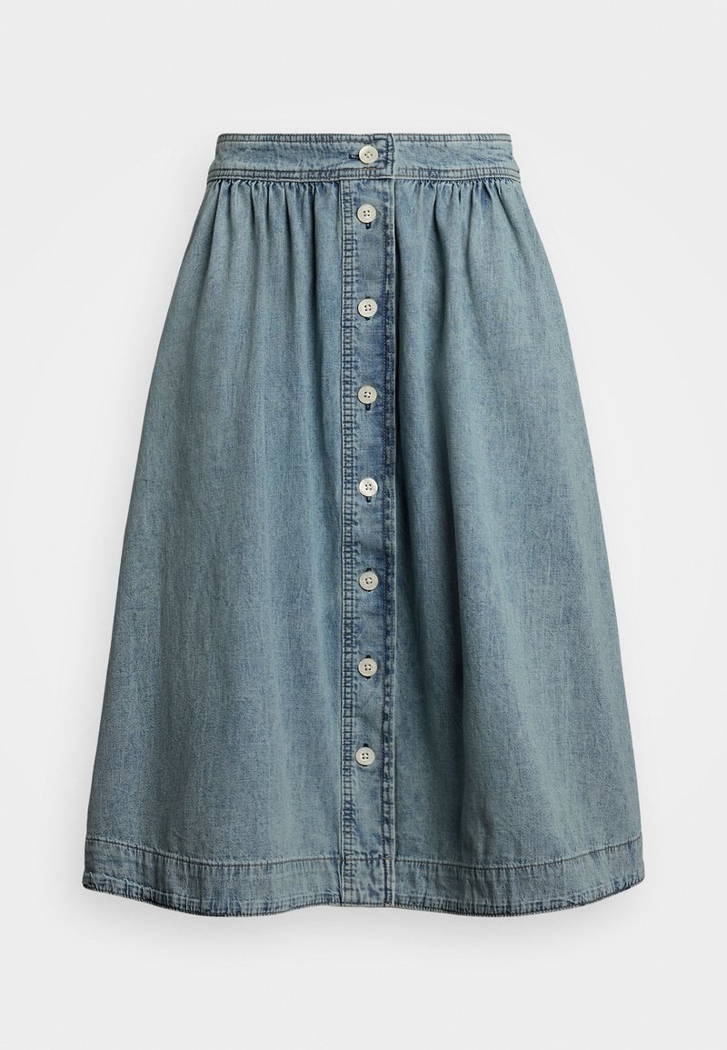 Lauren Ralph Lauren Petite A-lijn rok blauw denim/bluedenim Lauren Ralph Lauren Petite A-lijn rok blauw denim/bluedenim