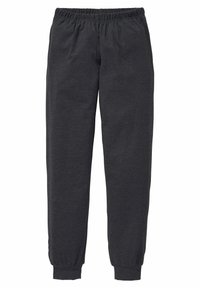 Grau Jogginghosen aus weichem Stoff, mit elastischem Bund, schmal zulaufenden Beinöffnungen und zwei Seitentaschen.