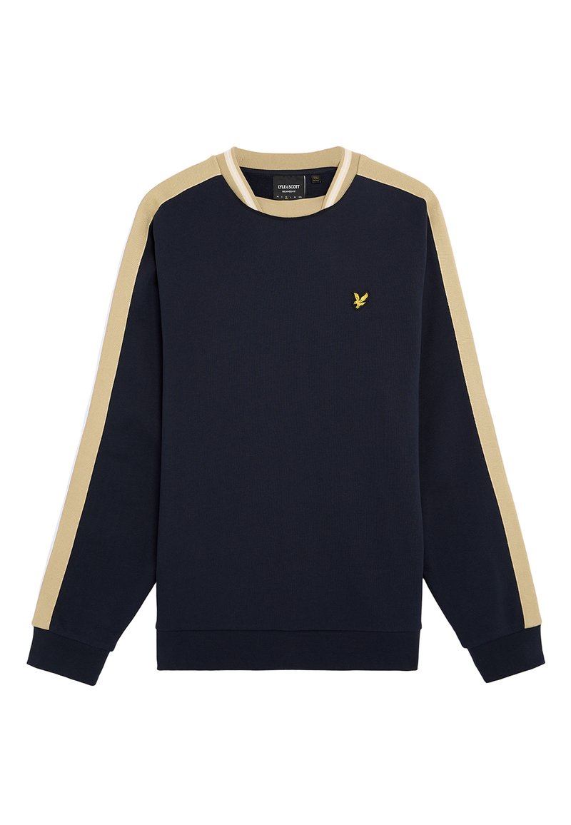 Sudadera Lyle & Scott Hombre | Color Navy, Logo Bordado | 100% Algodón, Corte Cómodo