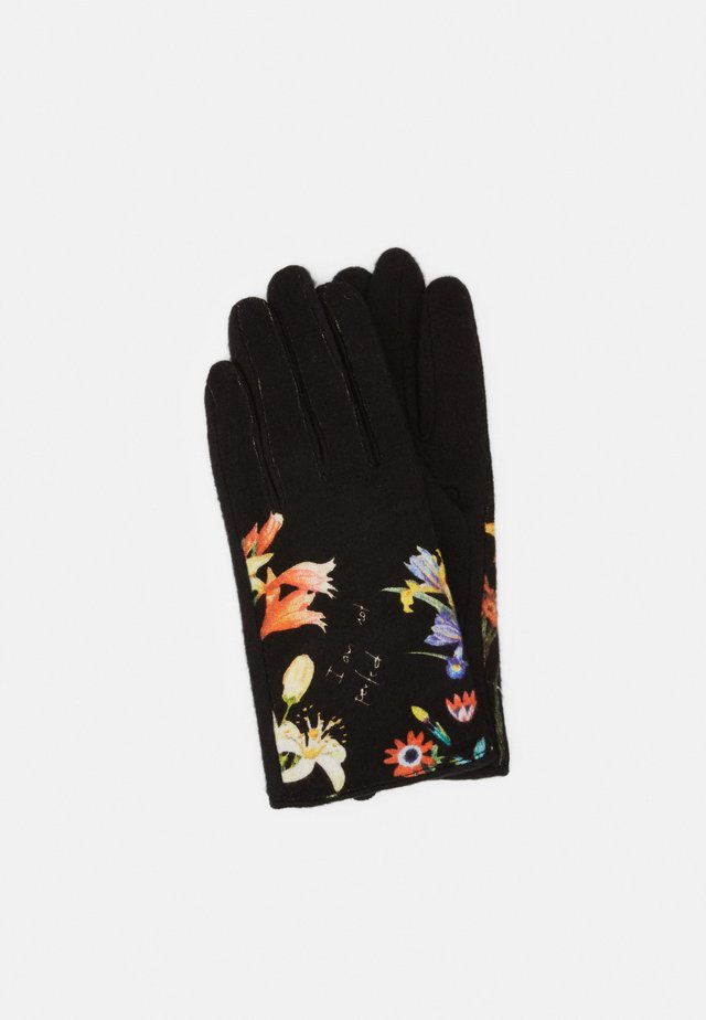 GLOVES FLOWERISH - Handsker - black