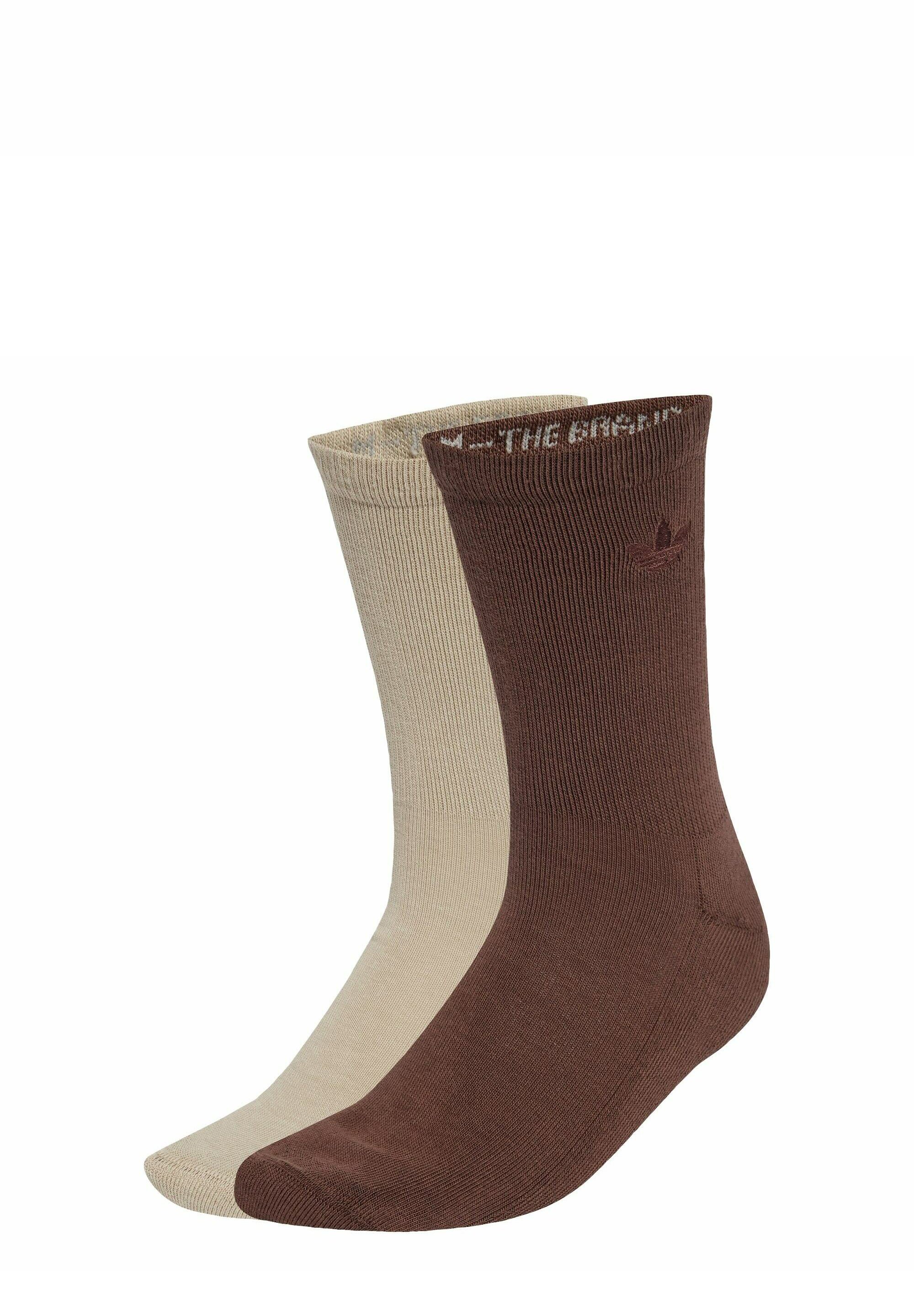 adidas Originals TWO-TONED CREW PACK Socks stone khaki