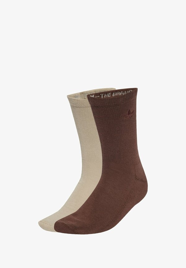 TWO-TONED CREW 2 PACK - Socks - stone khaki auburn