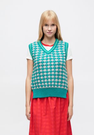 VEST CRISSCROSS - Vesta - turquesa