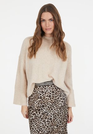 Strickpullover - beige varied