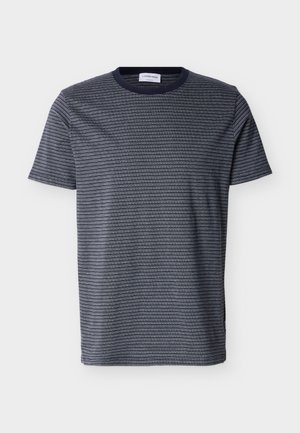 Lindbergh, STRIPED O NECK TEE - T-shirt print - navy