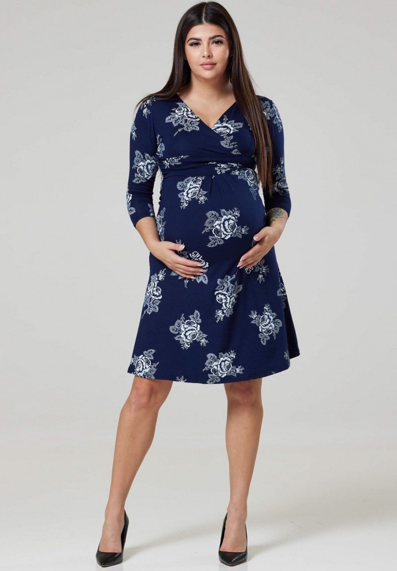 Chelsea Clark EMPIRE - Kasdienė suknelė - dark blue/off white