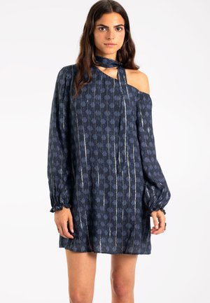 CORTO ASIMÉTRICO MANGAS LARGAS - Vestido informal - dark blue