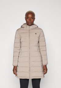 Guess NEW ALETA LONG PUFFER JACKET - Manteau d'hiver - weathered grey