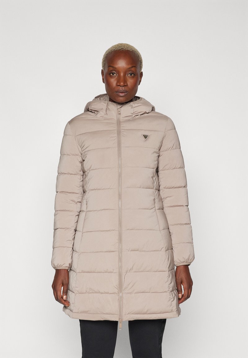 Guess NEW ALETA LONG PUFFER JACKET - Manteau d'hiver - weathered grey