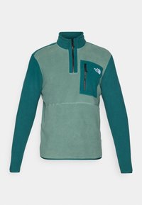 M YUMIORI 1/4 ZIP - Fleecetrøjer - duck green/deep nori/black
